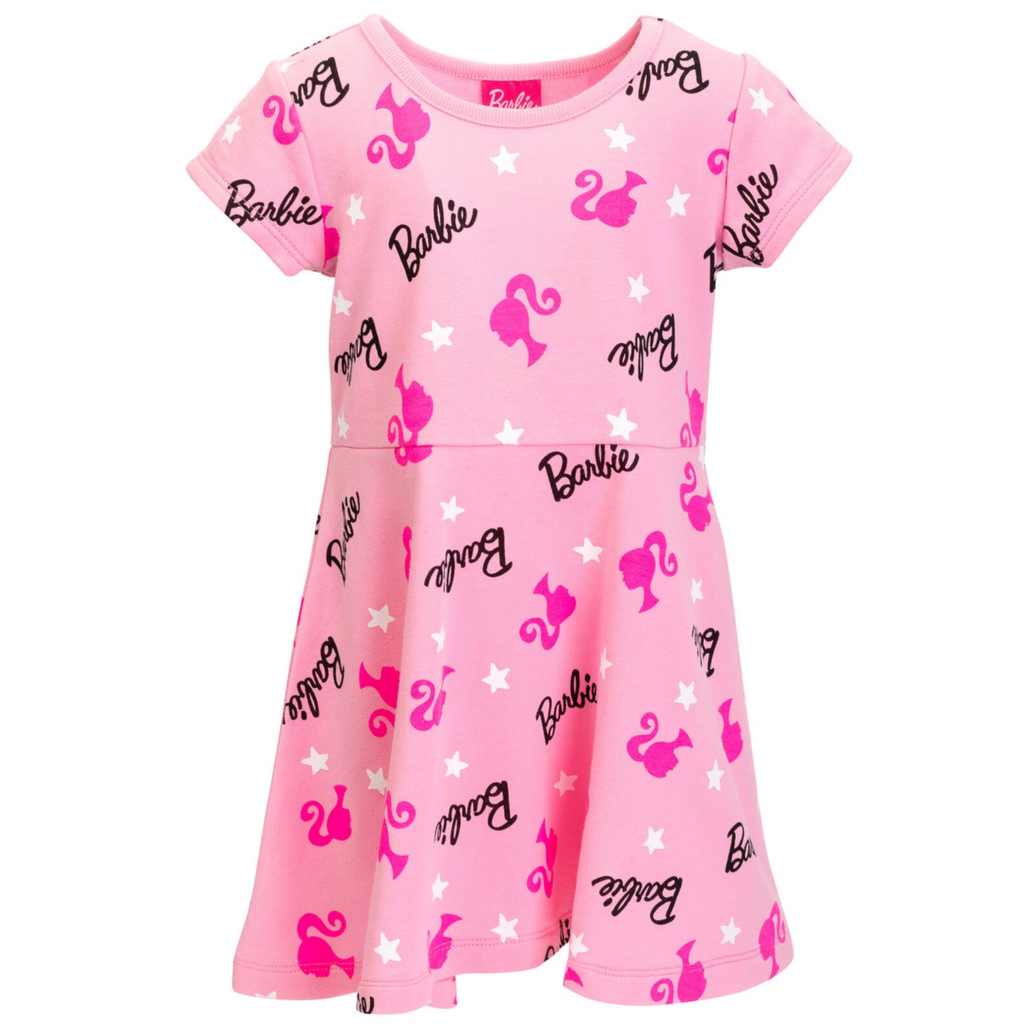Girls French Terry Skater Dress Pink Toddler| Child