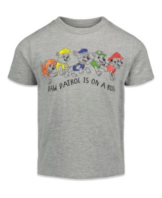 Paw Patrol 4-Pack Boys T-Shirts - Chase, Marshall, Rocky & Rubble Character Tees
