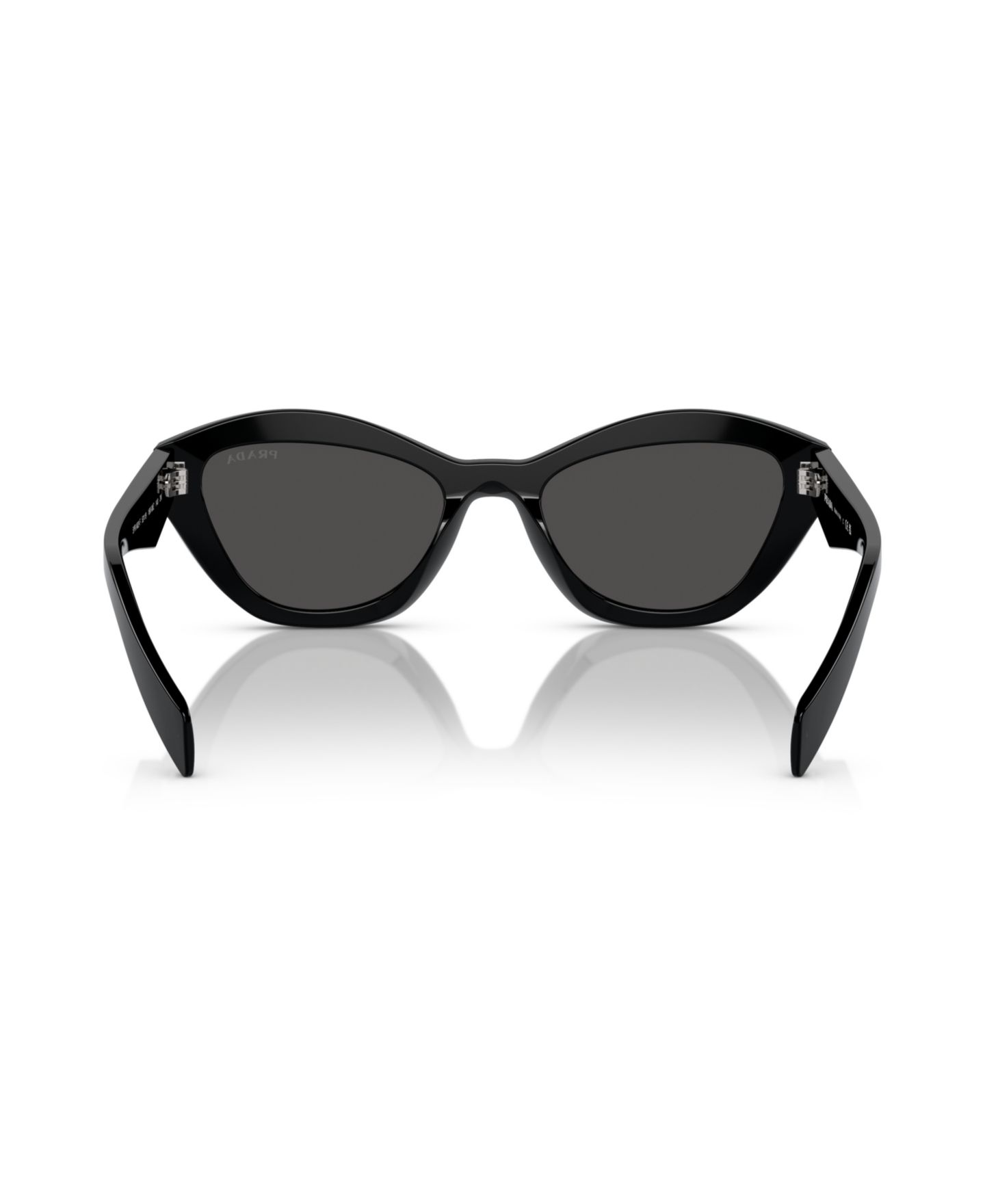 Женские солнцезащитные очки Prada Low Bridge Butterfly Sunglasses, PR A02SF, цвет: Чёрный — фото 4