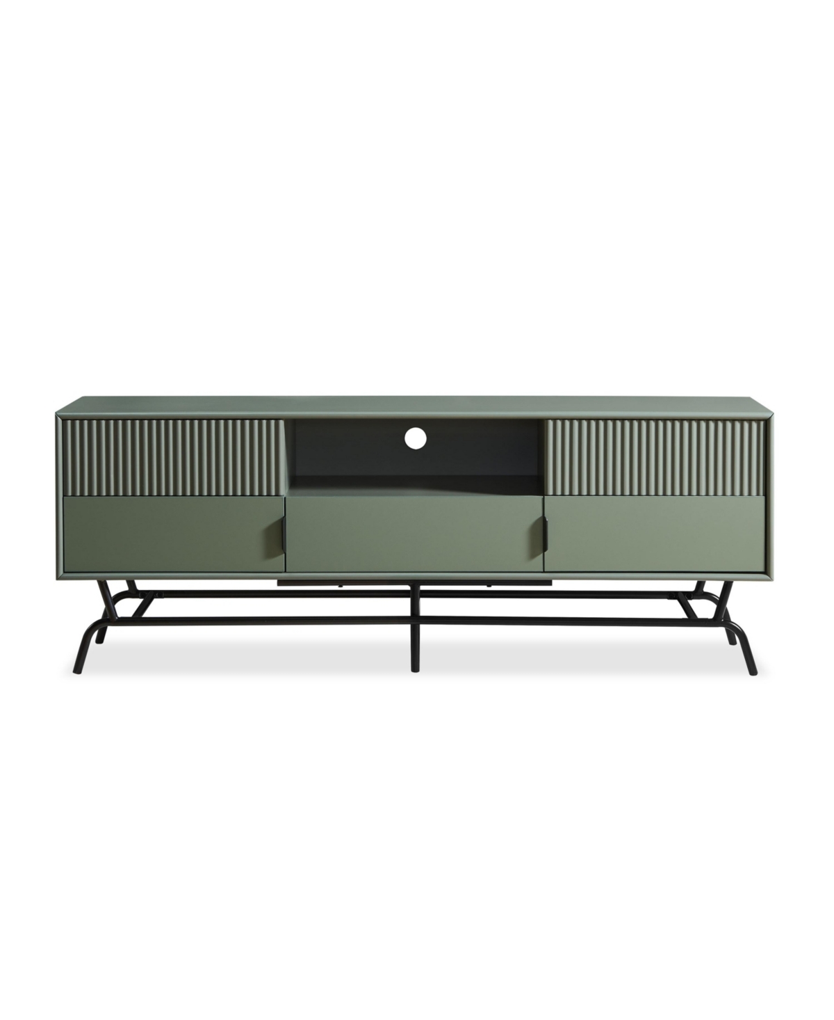 Shop Furniture Of America 60" Mdf Wade Modern Composite Tv Stand In Sage Green