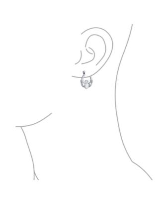 BFF Love Lightweight Heart Celtic Irish Friendship Claddagh Hoop Earrings Sterling Silver .5 Inch Diameter