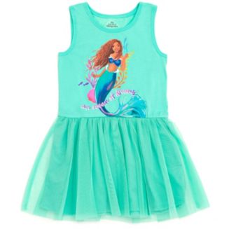 The Little Mermaid Toddler Girls The Mermaid Tulle Dress - Macy's