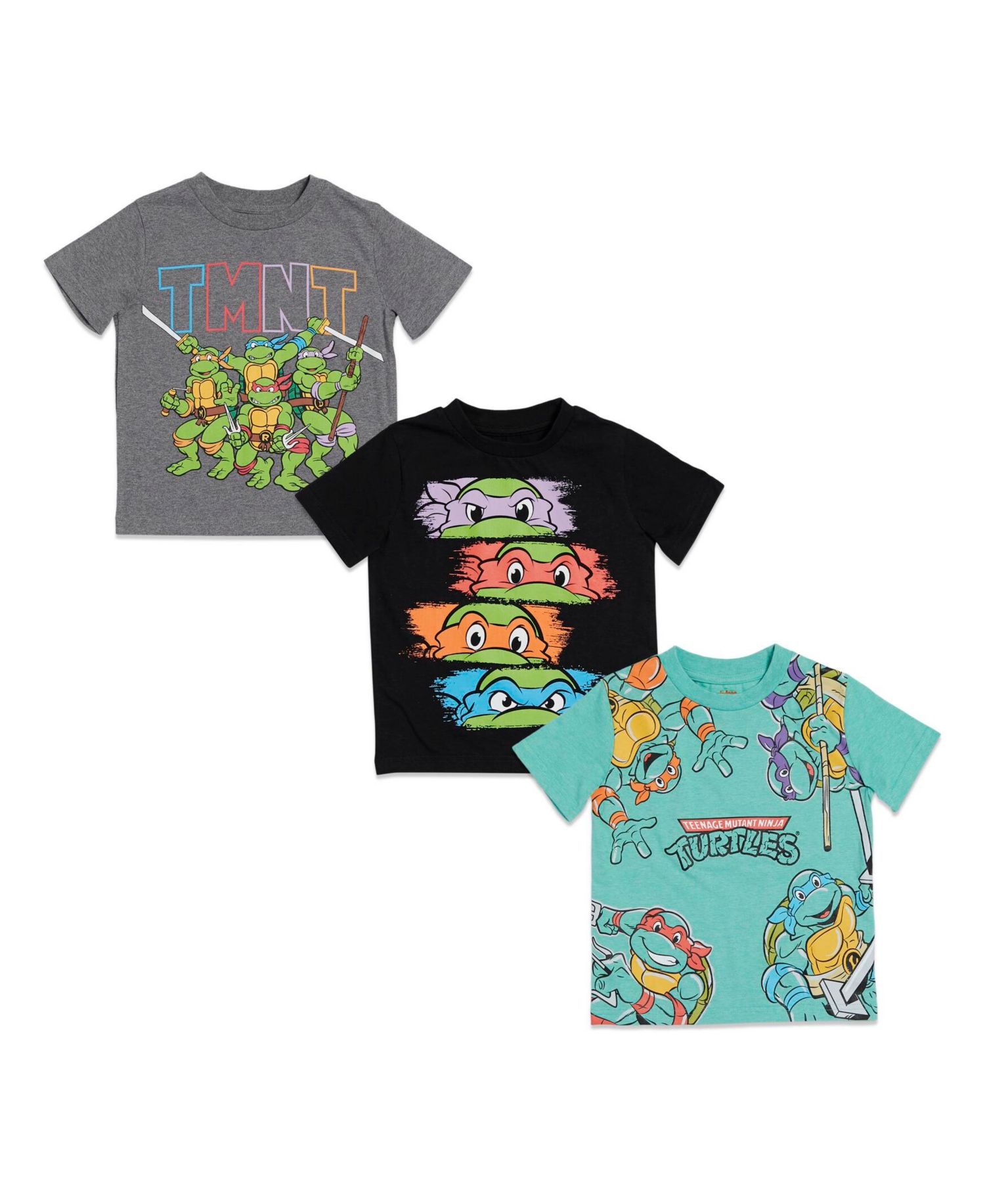 Little Boys Nickelodeon 3 Pack Short Sleeve Graphic T-Shirt Toddler|Child