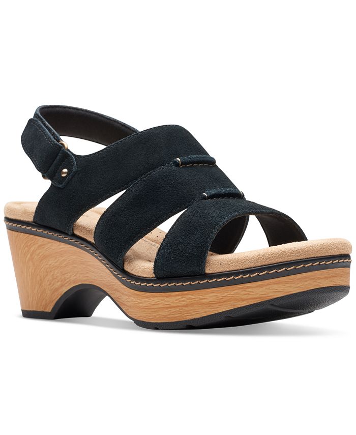 Clarks Sandali Kitly Step da donna, Denim Combi, 36 EU