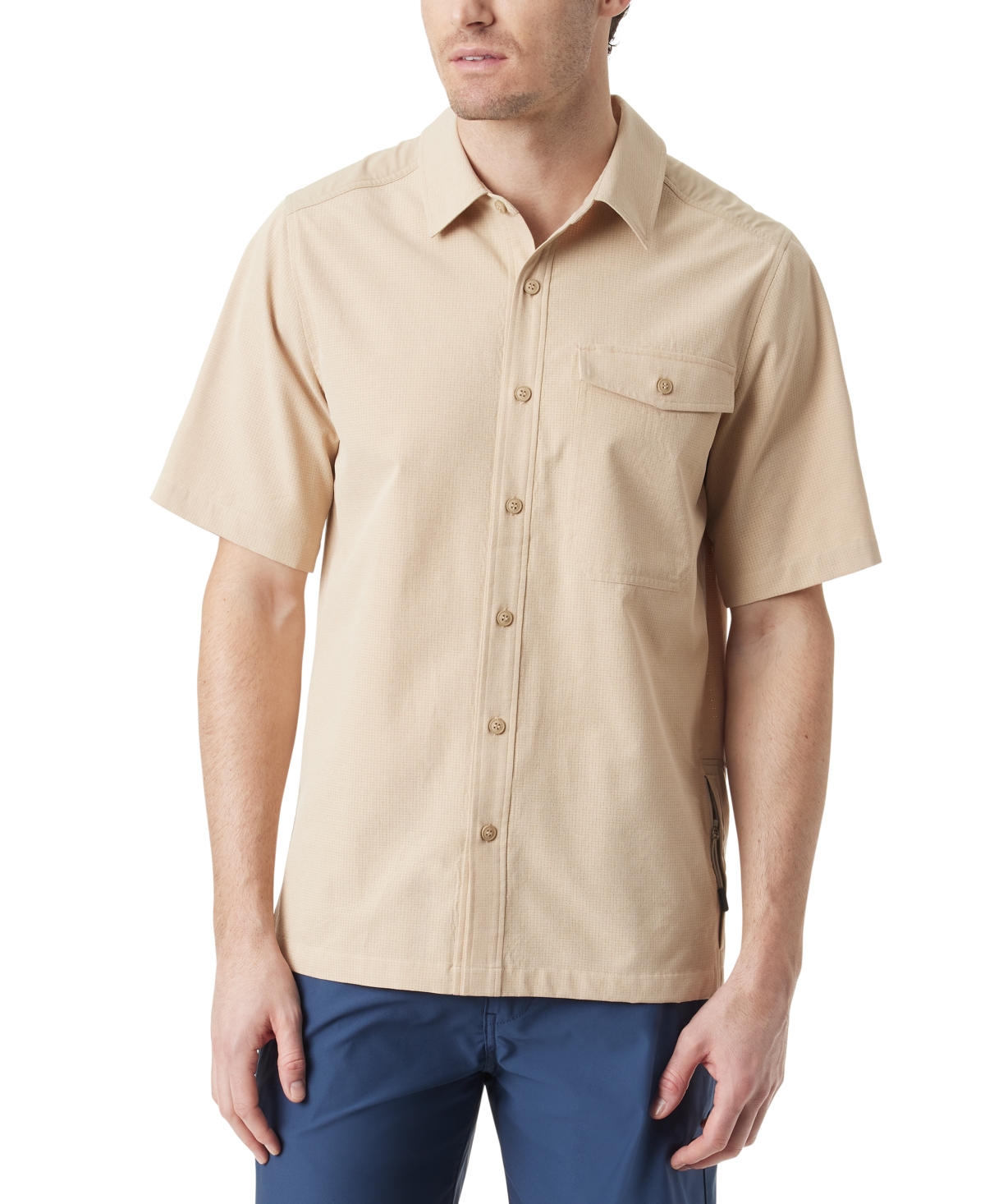 Shop Bass Outdoor Men's Trailer A.c. Short-sleeve Shirt In Trench Coat
