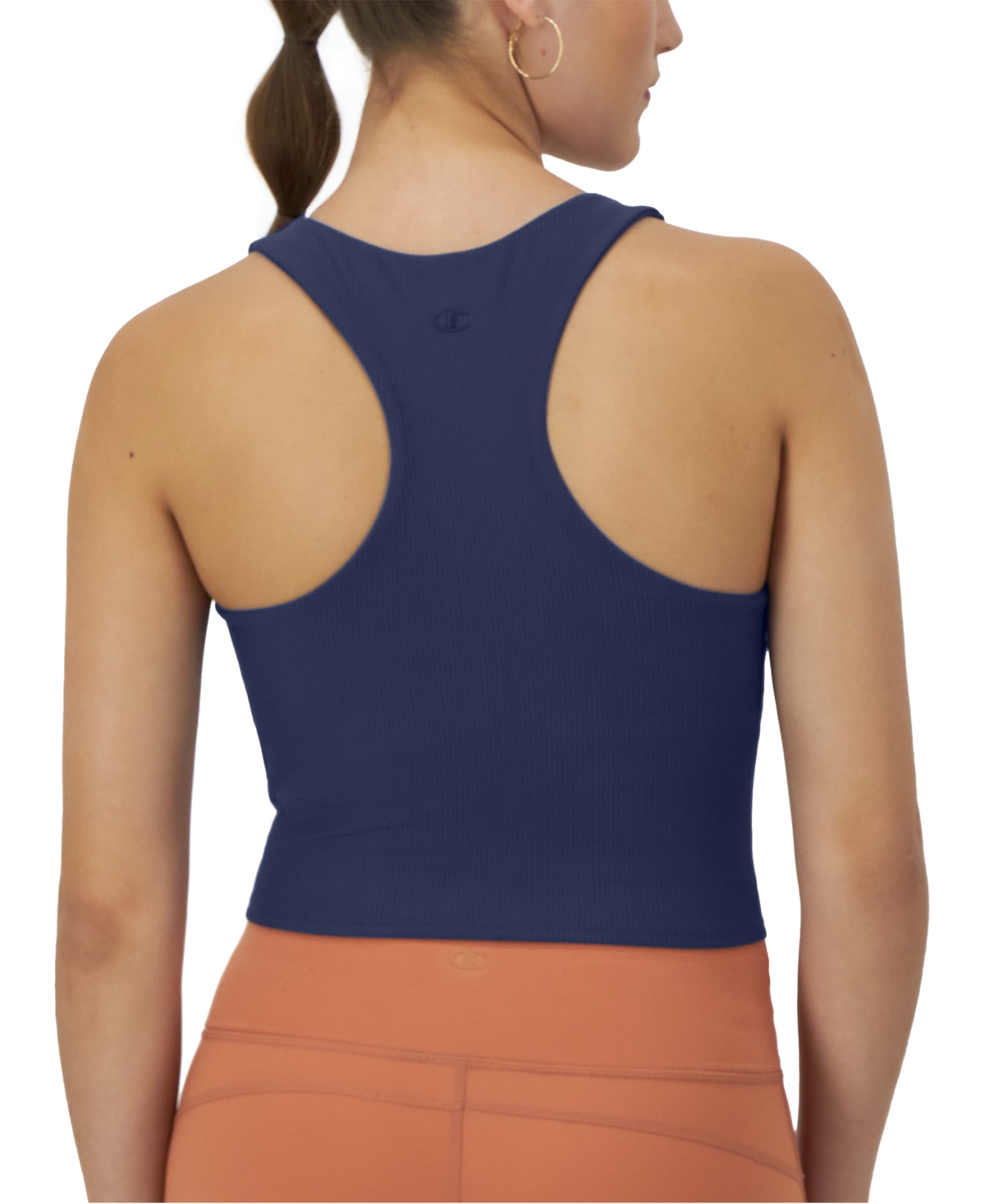 Champion Women's Ribbed Soft Touch Racerback Crop Top
