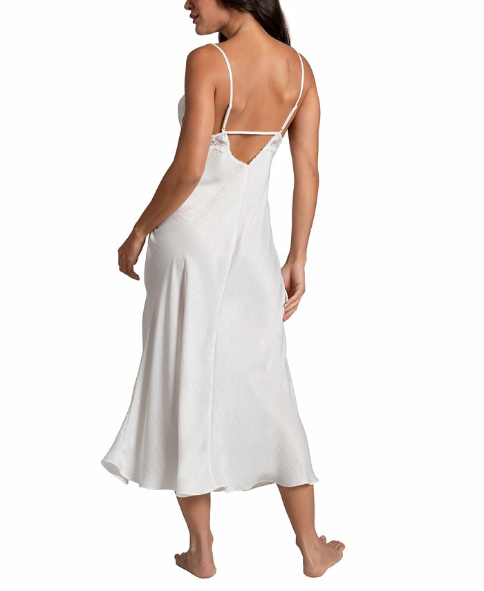 Linea Donatella Women's Luxe Satin Bridal Lingerie Long Gown - Macy's