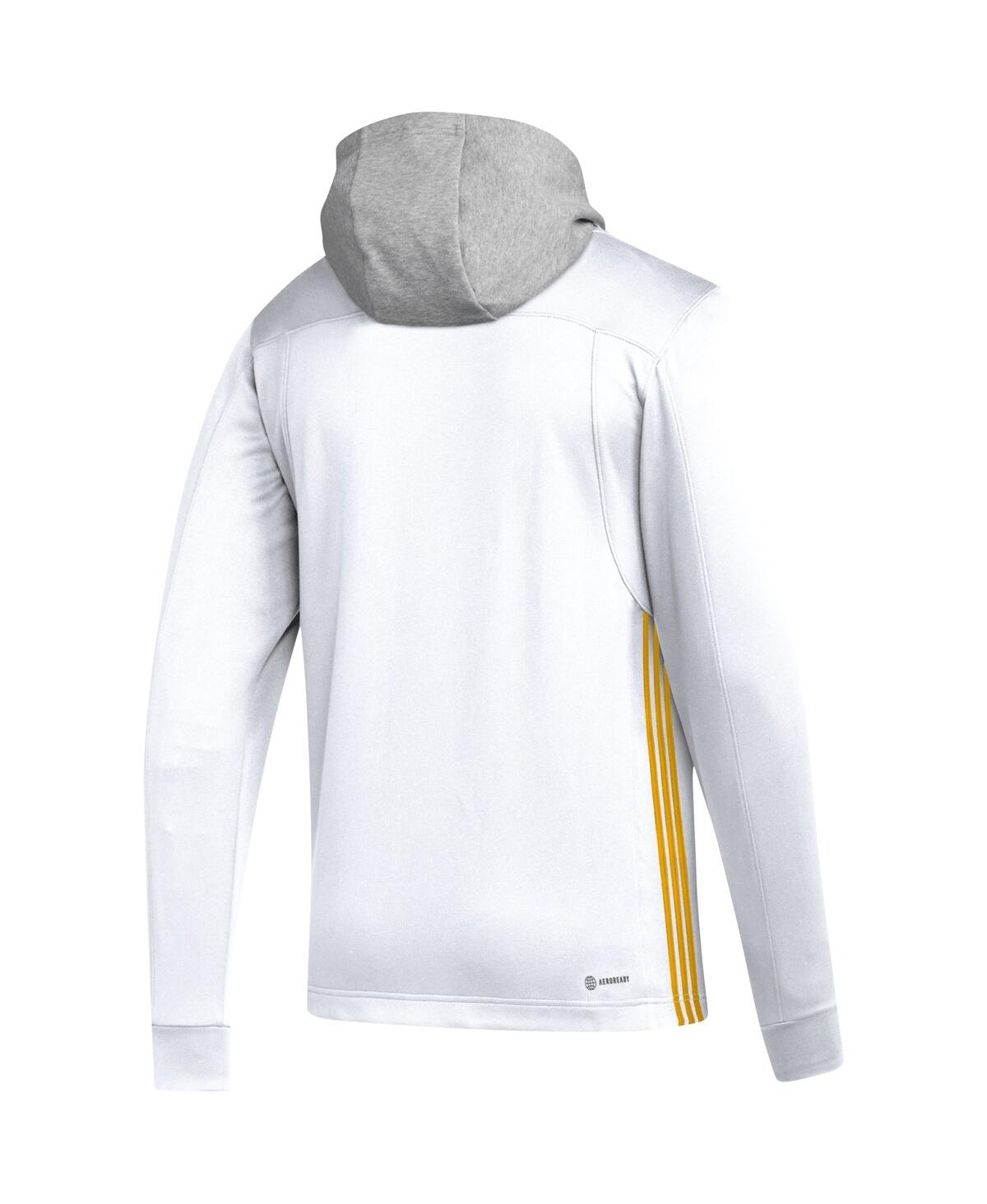 Shop Adidas Originals Men's Adidas White Nashville Predators Refresh Skate Lace Aeroready Pullover Hoodie