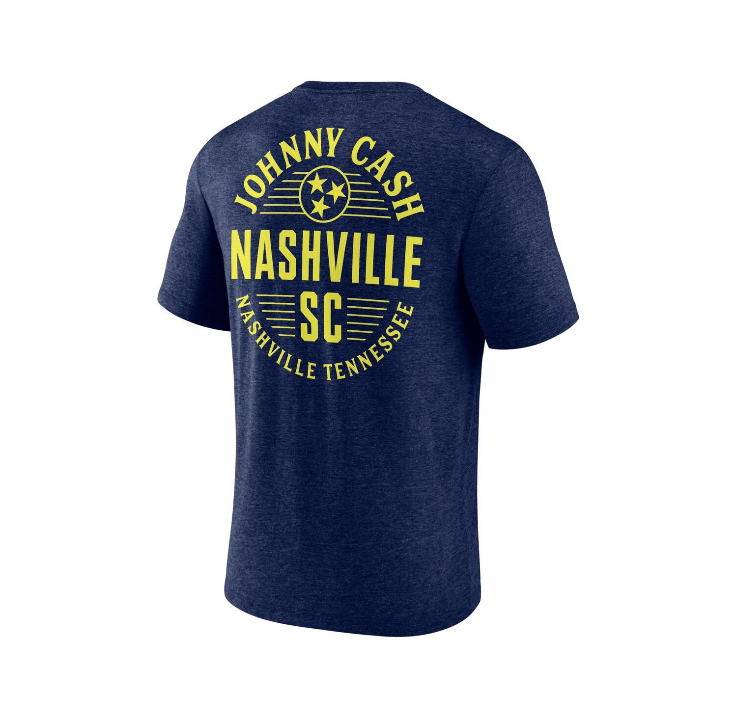 Men's Heather Navy Nashville SC x Johnny Cash Oval T-shirt