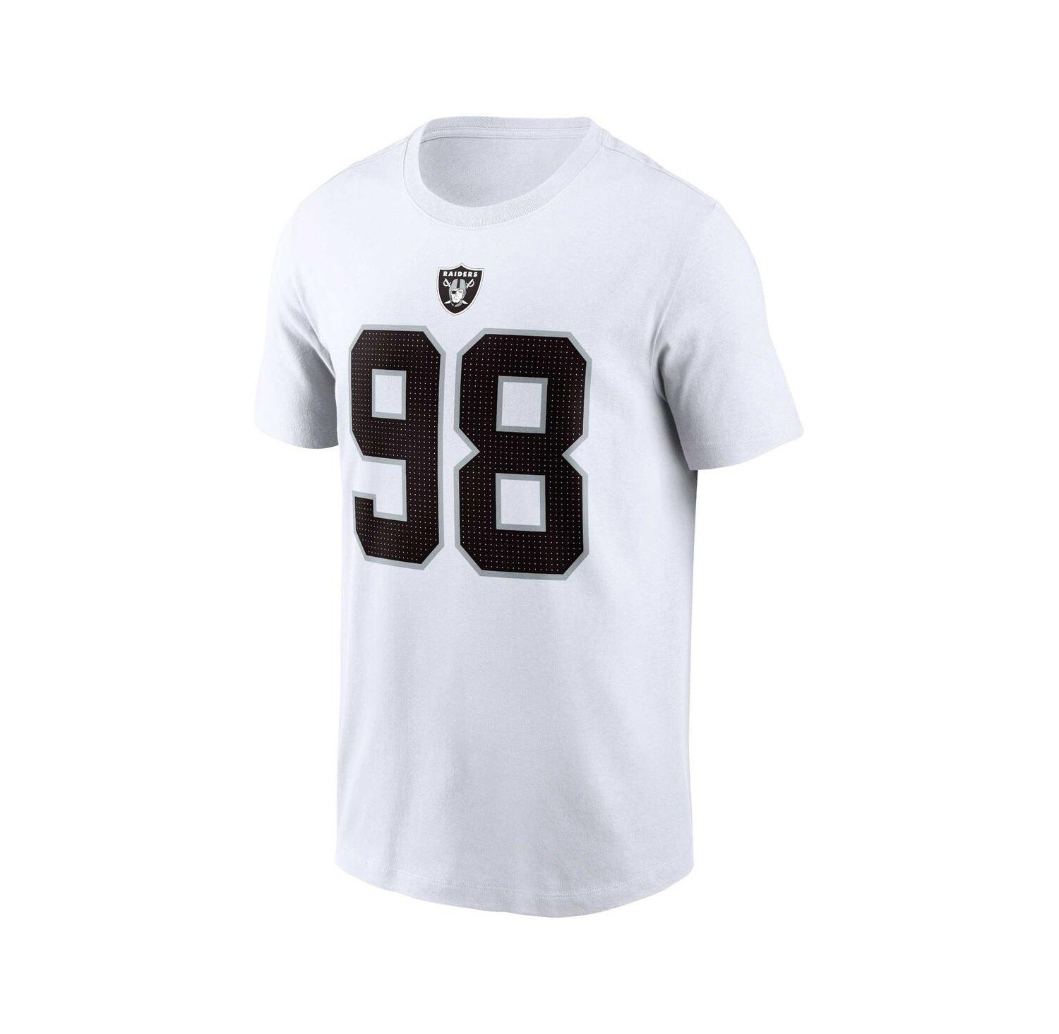 Men's Maxx Crosby White Las Vegas Raiders Player Name and Number T-shirt