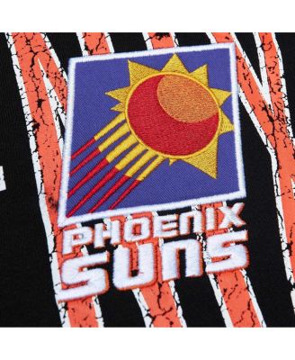 Men's Black Distressed Phoenix Suns Hardwood Classics OG 2.0 Pullover Hoodie