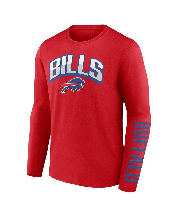 Fanatics Men's Red, Royal Buffalo Bills Long Sleeve T-shirt and Cuffed ...