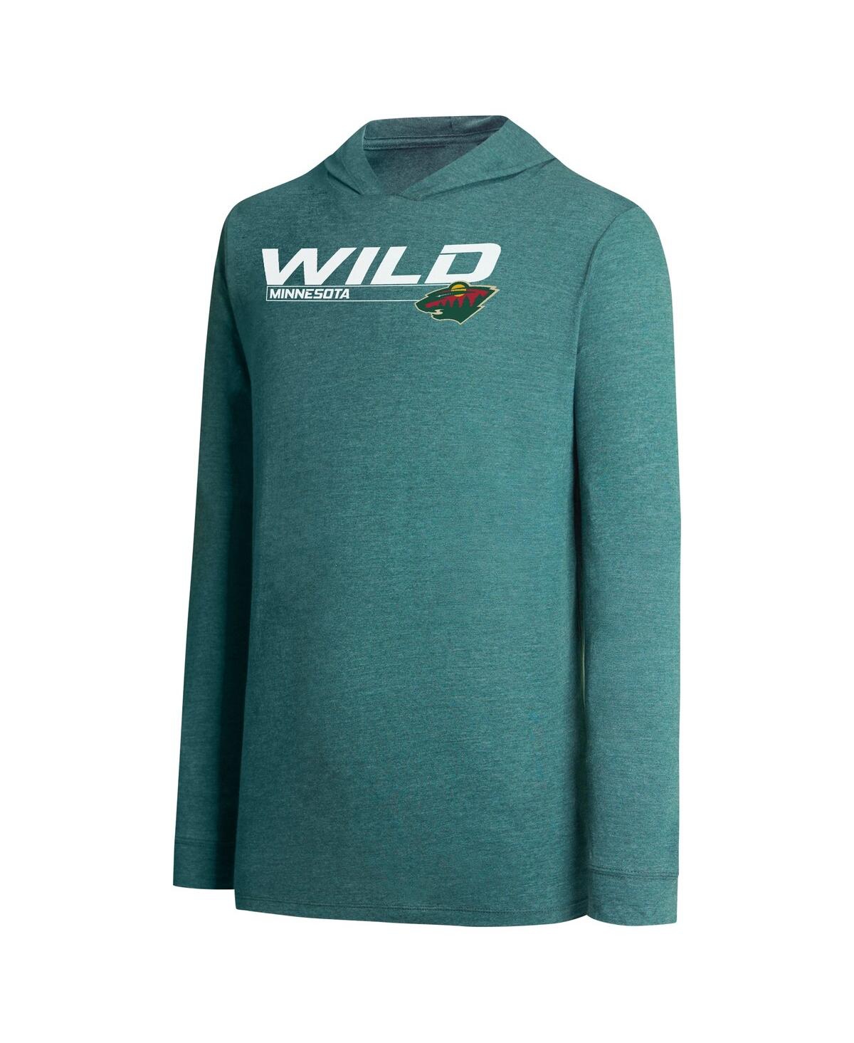 Shop Concepts Sport Men's  Gray, Green Minnesota Wild Meter Pullover Sweatshirt And Jogger Pants Set In Gray,green