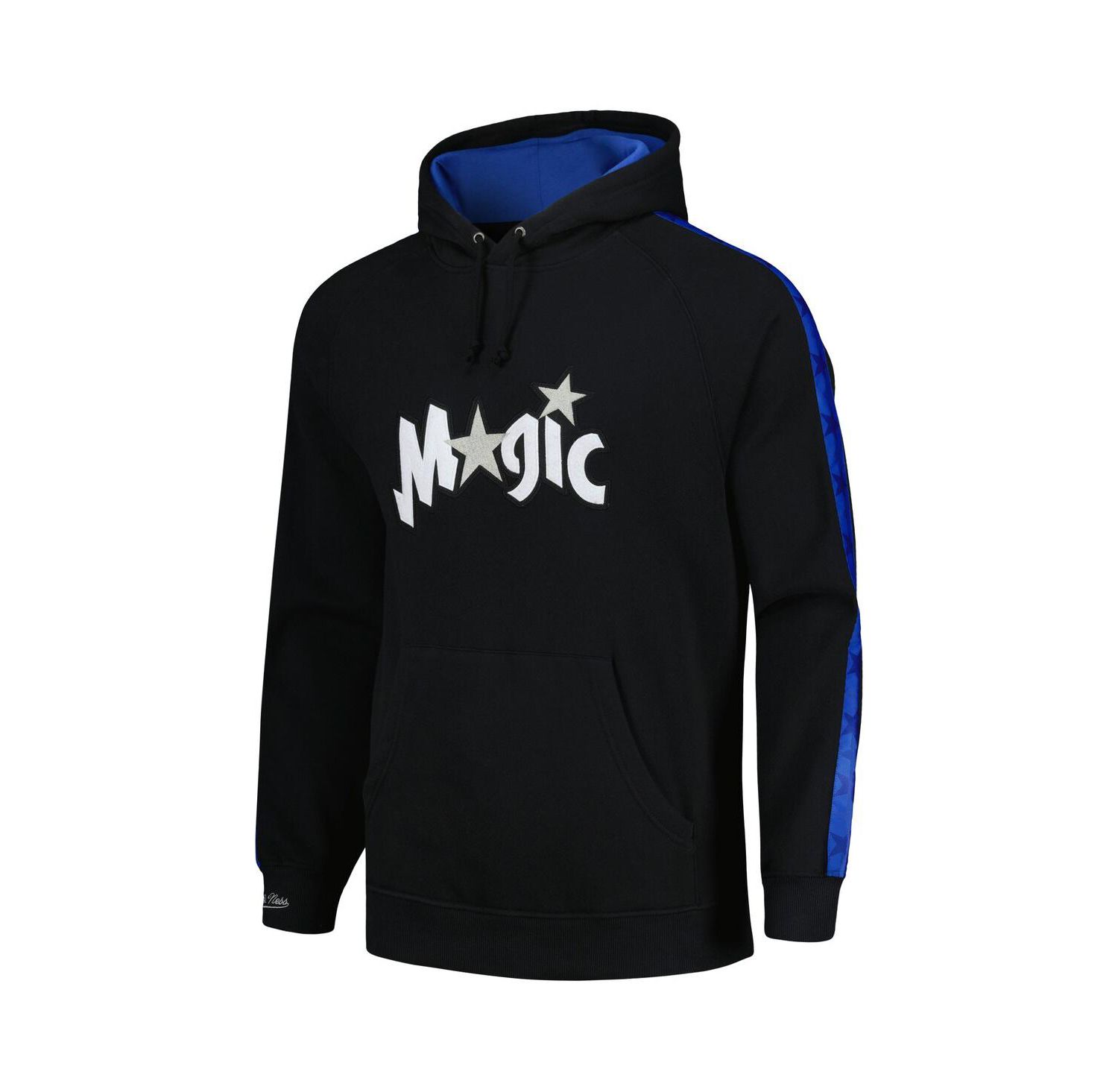 Men's Black Orlando Magic Hardwood Classics Nights Raglan Pullover Hoodie
