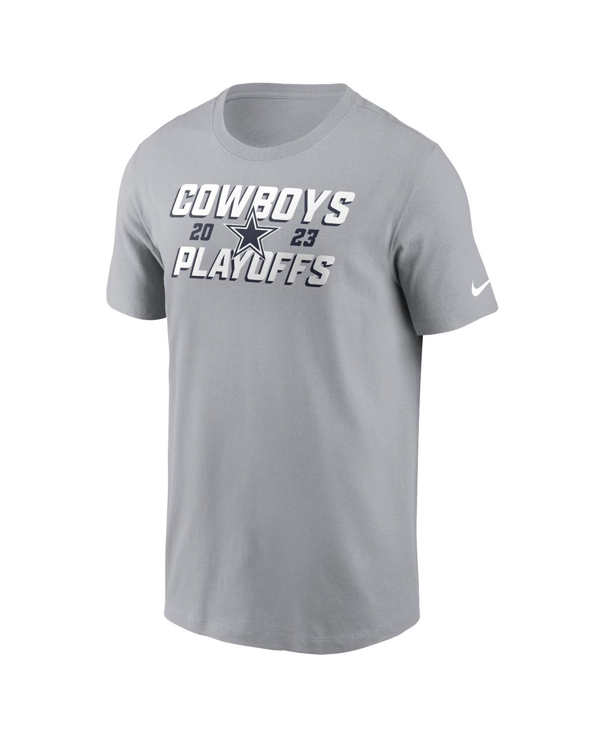 Men's NikeDallas Cowboys 2023 Nfl Playoffs Iconic T-shirt - Gray