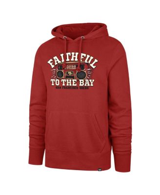 Men's Scarlet San Francisco 49ers Faithful to the Bay Regional Headline Pullover Hoodie