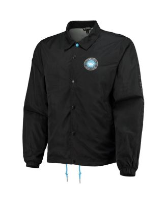 Men's Black Charlotte FC Coaches Full-Snap Jacket