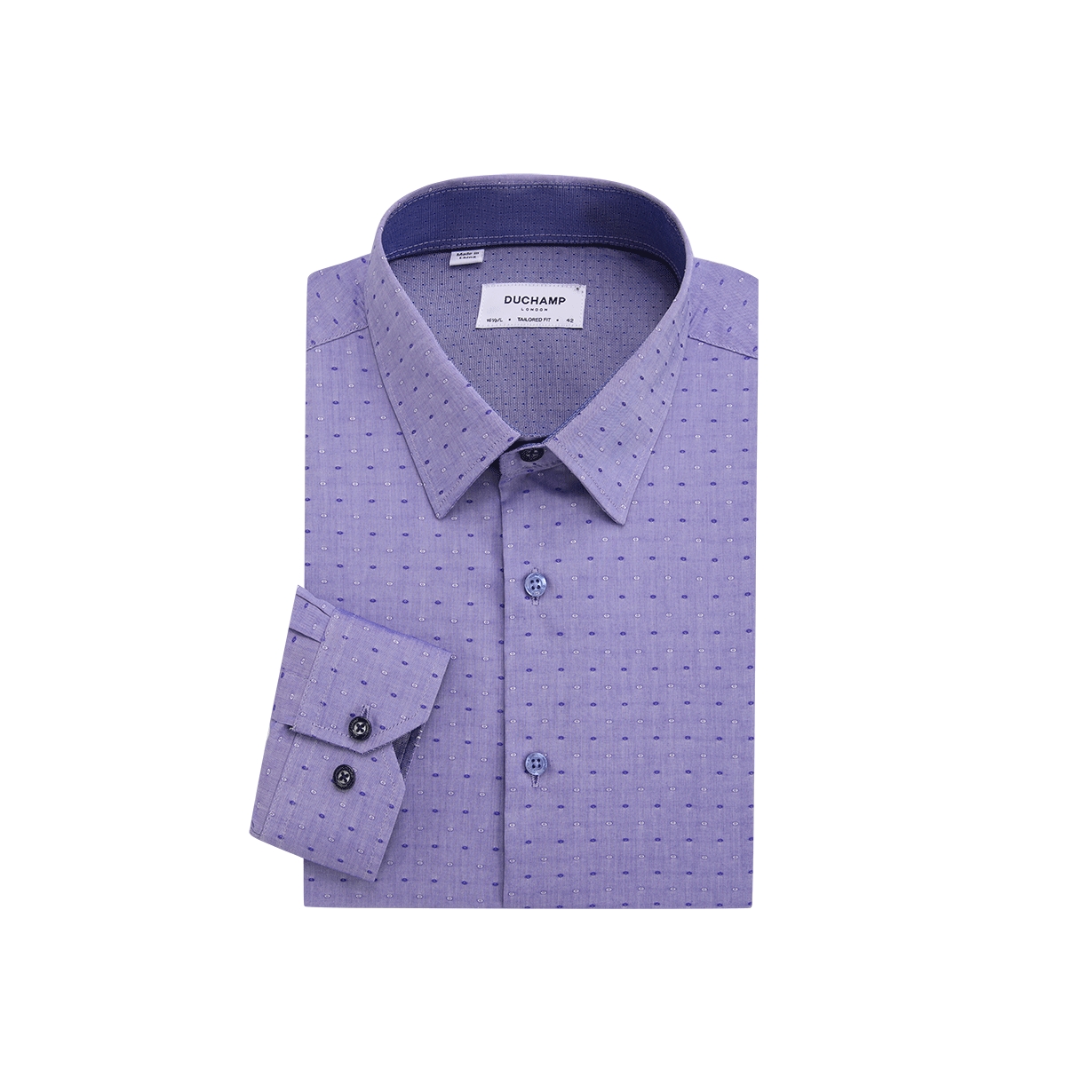 Men's Fancy Dot Dress Shirt - Navy