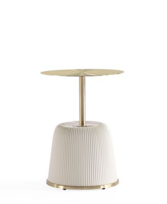 Anderson 15.75" Wide Leatherette Upholstered End Table