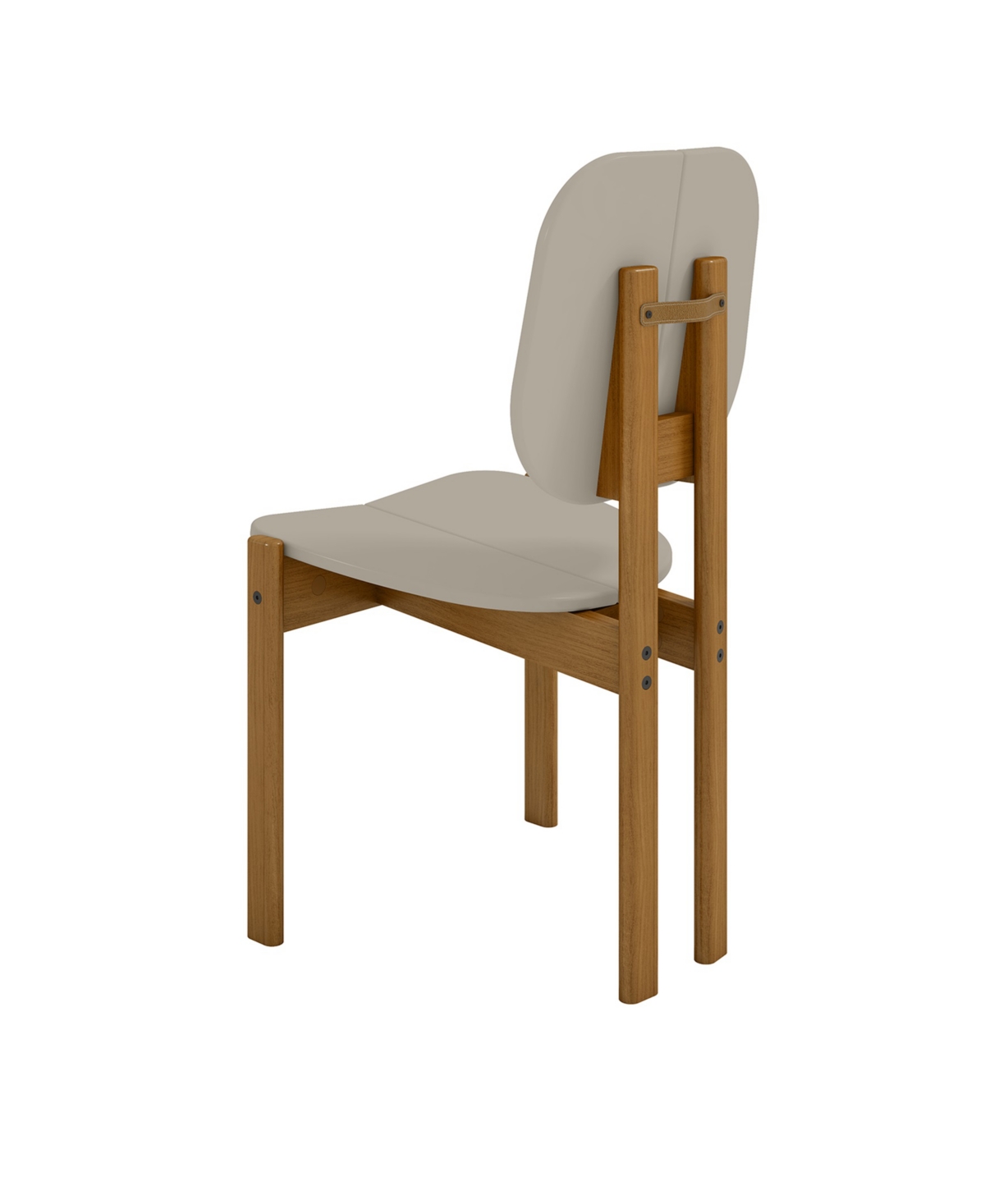 Manhattan Comfort Gales 4-Piece Mdf Dining Chair With Solid Wood Legs