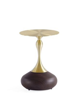 Patchin 15.75" Wide 2-Piece Gold-Tone Tabletop End Table Set