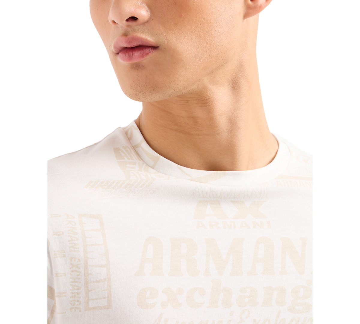 A|X Armani Exchange Men's Regular-Fit All-Over Logo T-Shirt