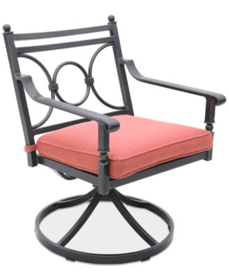 Wythburn Mix and Match Scroll Outdoor Swivel Chair, Created for Macy's