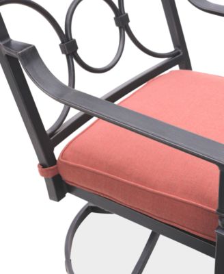 Wythburn Mix and Match Scroll Outdoor Swivel Chair, Created for Macy's