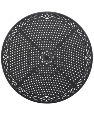 Wythburn Mix and Match 60" Round Cast Aluminum Outdoor Dining Table, Created for Macy's