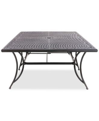Wythburn Mix and Match 84" x 60" Cast Aluminum Outdoor Dining Table, Created for Macy's