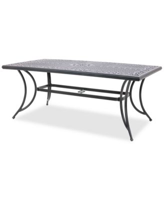 Wythburn Mix and Match 72"x 38" Cast Aluminum Outdoor Dining Table