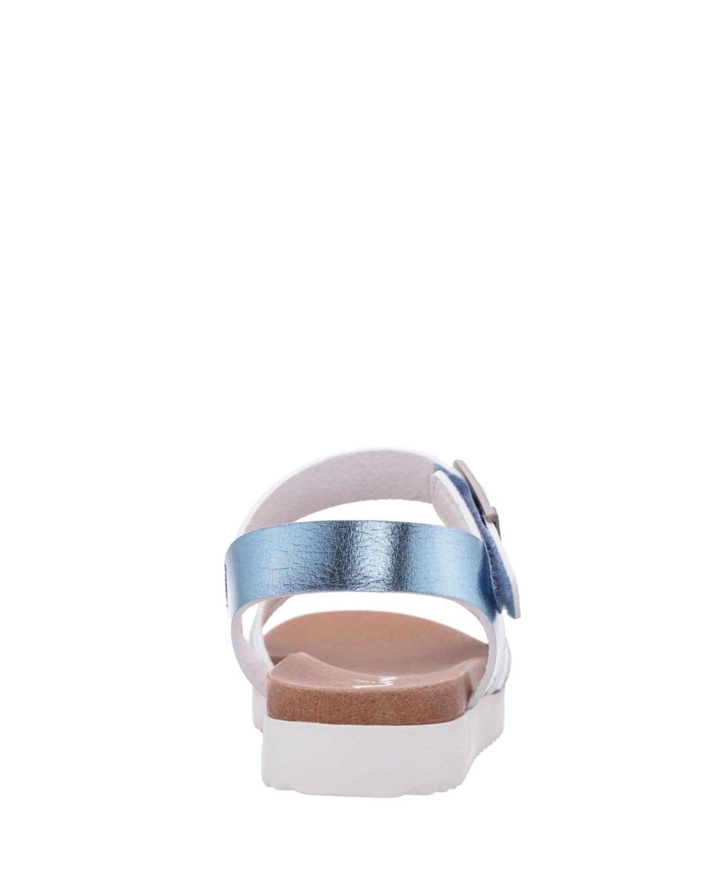 Сандалии Nina Lacey Metallic Adjustable strap Sandals для девочек, цвет: Синий — фото 10