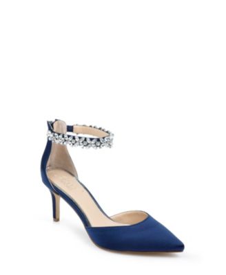 Women's Raleigh Rhinestone Ankle Strap Evening Pumps