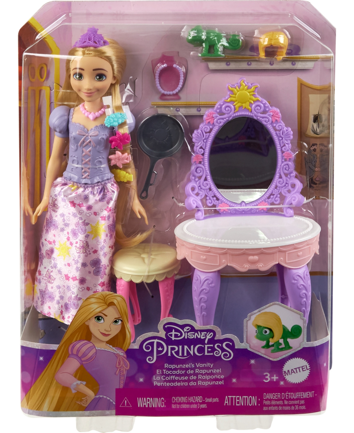 Disney Princess Toys, Rapunzel Doll, Vanity And Accessories In No Color