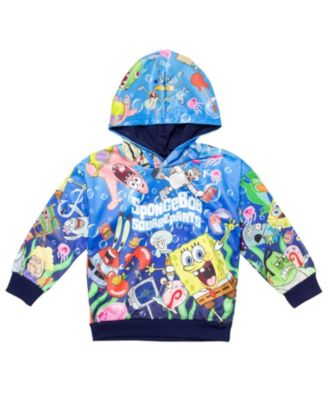 Little Boys Plankton Patrick Squidward Fleece Pullover Hoodie Toddler|Child