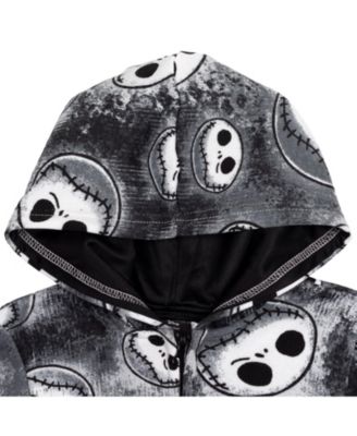 Disney Jack Skellington Fleece Zip Up Hoodie Toddler |Child Boys