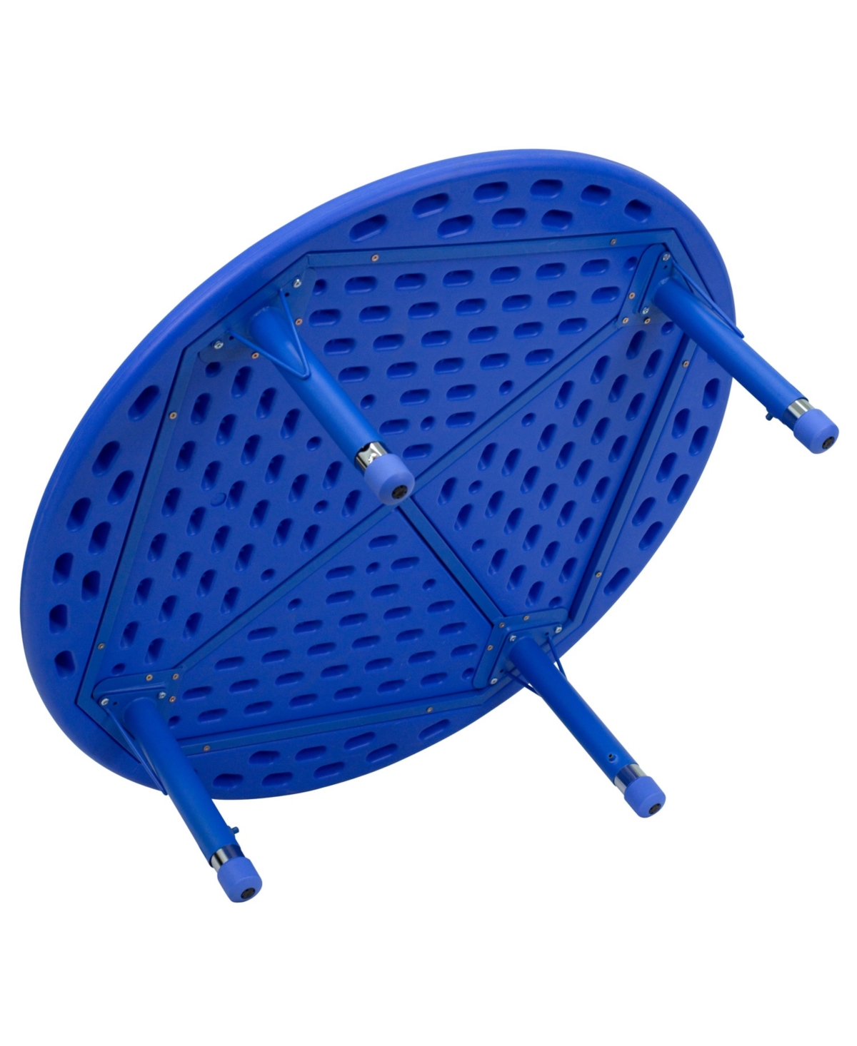 Round Plastic Height Adjustable Activity Table