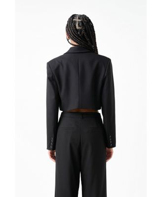 Women's Oversized Cropped Blazer