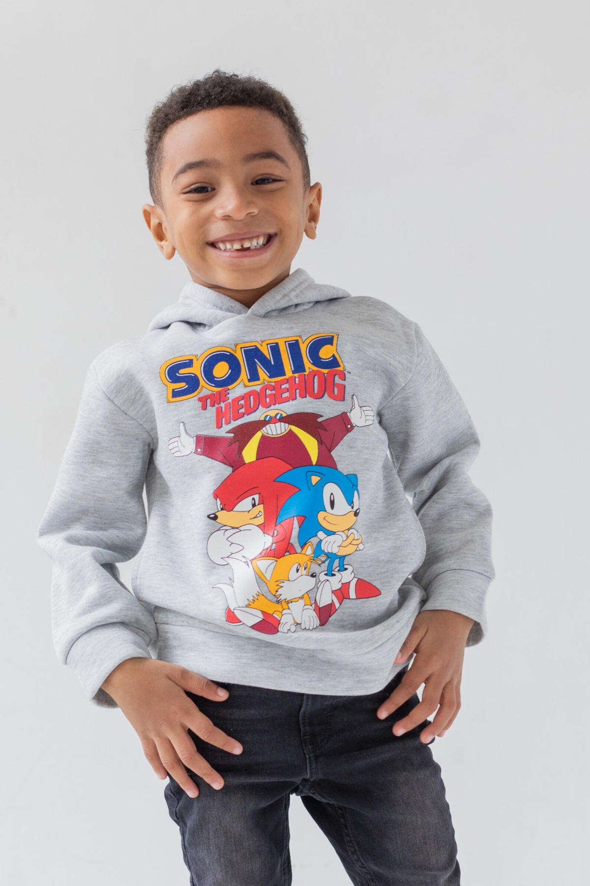 Sega Toddler Boys Sonic the Hedgehog Tails Knuckles Hoodie