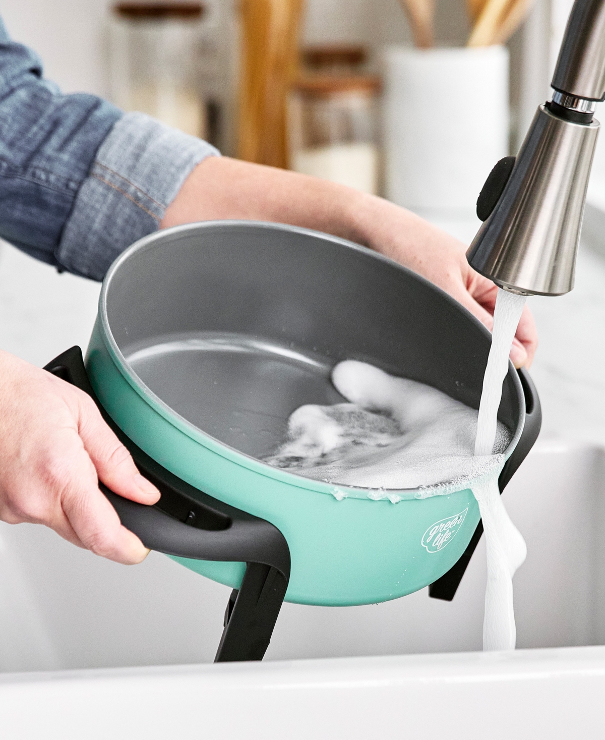 Greenlife Healthy Ceramic Nonstick Fondue Party Set In Turquoise