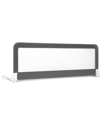 59 Inch Folding Breathable Baby Bed Rail Guard with Safety Strap