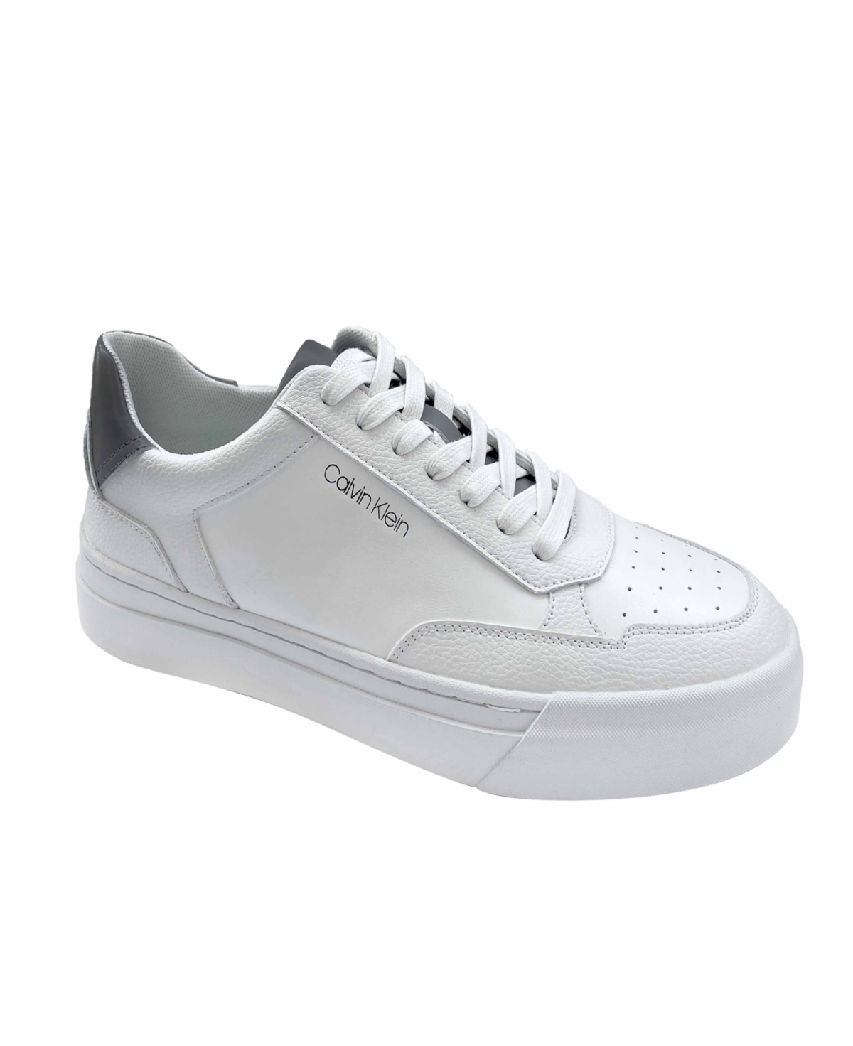 Shop Calvin Klein Men's Stenzo Lace-up Casual Sneakers In White