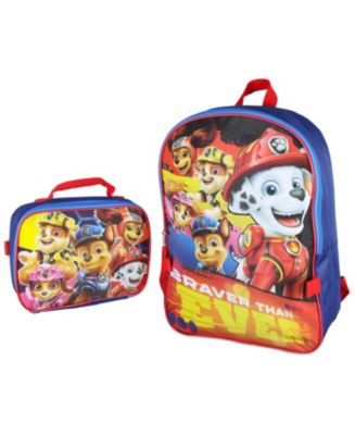 Paw Patrol Braver Than Ever Backpack And Lunch Bag Tote 2 Piece Set ...