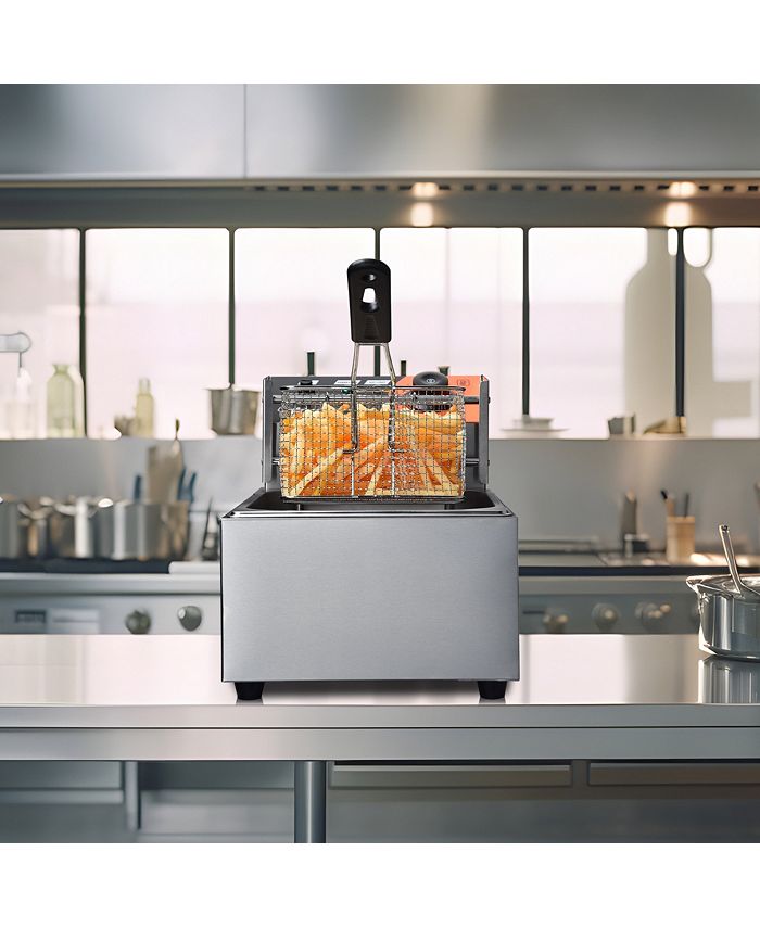 2500W 12L Commercial Electric Deep Fryer Single Tank Stainless