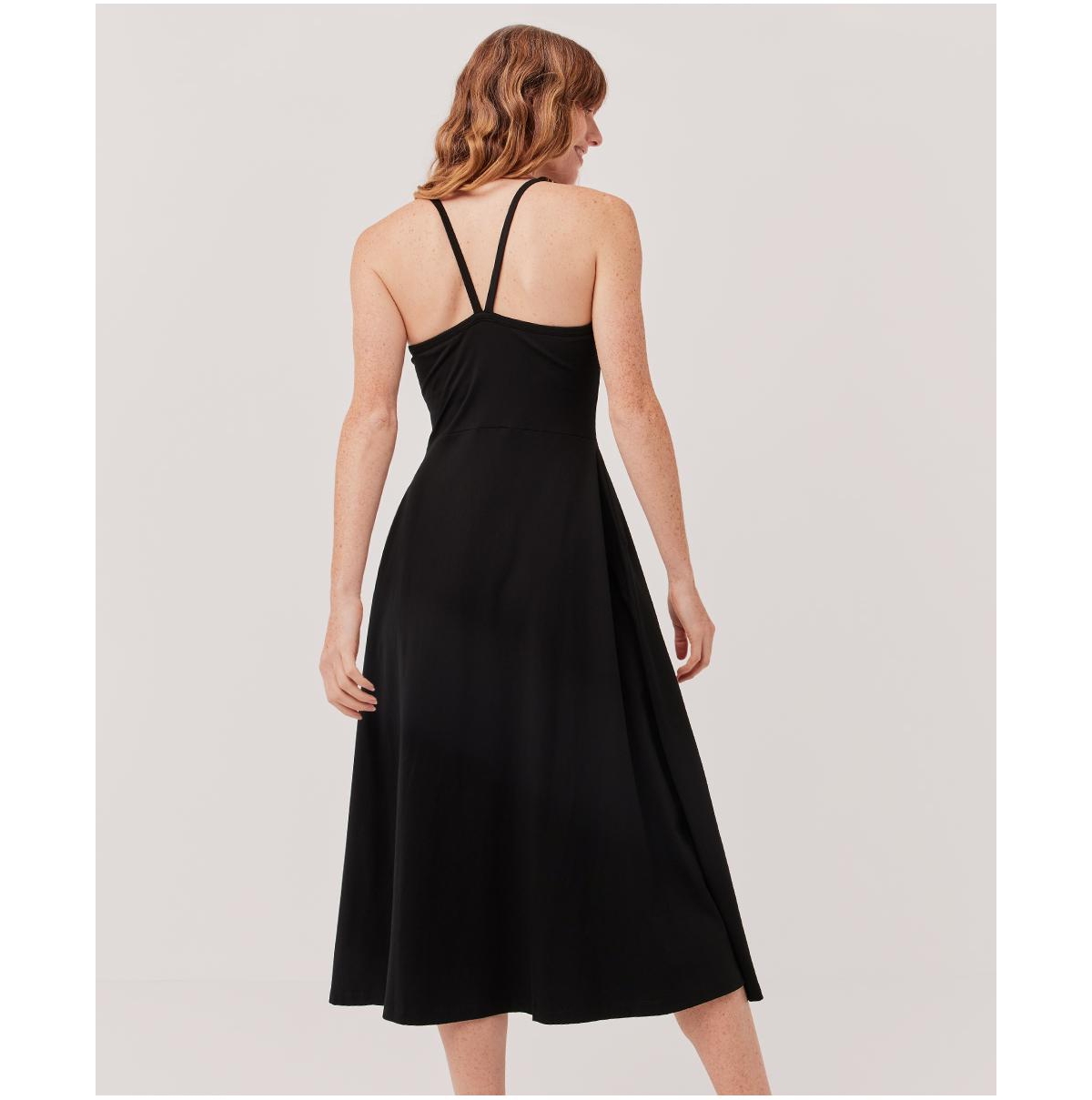 Pact Women's Organic Cotton Fit & Flare Midi Dress