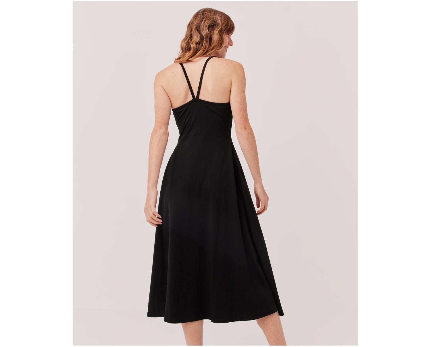 Women's Organic Cotton Fit & Flare Midi Dress - Regular