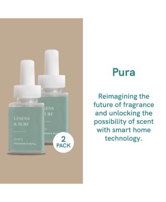 - Linens & Surf Smart Home Air Diffuser Fragrance - Smart Home Scent Refill - Up to 120-Hours of Premium Fragrance per Refill - Clean Diffuser Fragrance for Home, Office & Apartment - 2 Pack