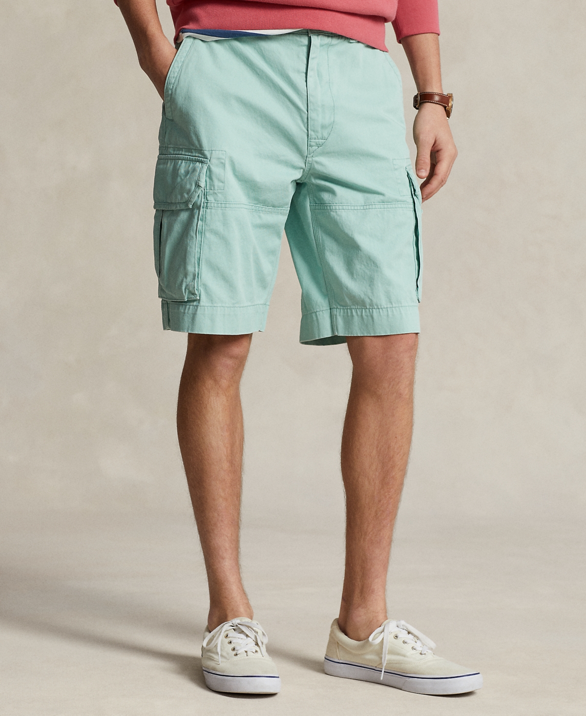 Polo Ralph Lauren Men's 10-1/2-inch Relaxed Fit Twill Cargo Shorts In Celadon