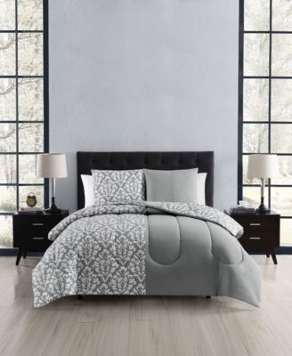 Keeco Brushed Damask 3-Pc. Comforter Set