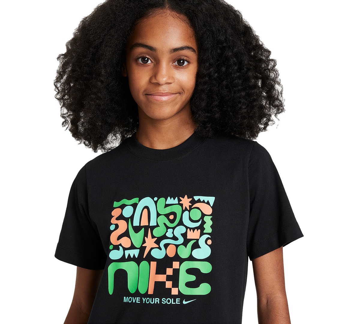 Nike Big Kids Sportswear Printed Crewneck T-Shirt